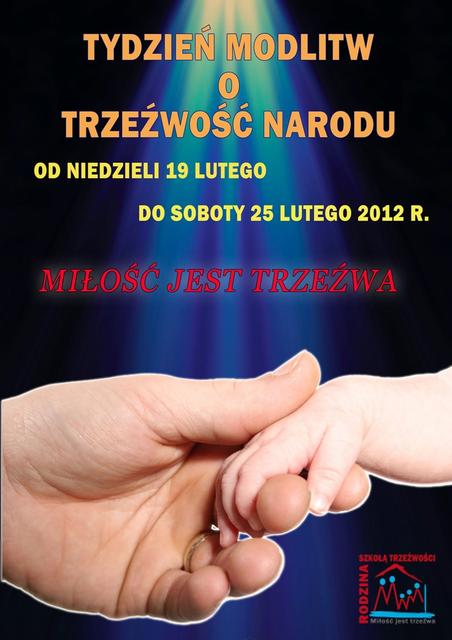 Tydzień modlitw o trzeźwość